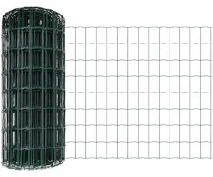 Euro tvoros su stulpu 10 x 0,8 m PVC dengtas plienas Žalia