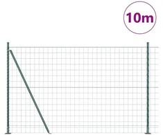 Tvora su stulpais Žalia 1,6 x 10 m Plienas ir PVC