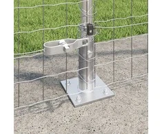 Lauko Euro tvoros su betono pagrindu 10 x 1,5 m Sidabrinė