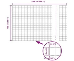Euro tvora 1 x 25m PVC padengta geležis Žalia