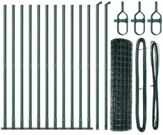 Tvora su stulpais Žalia 1,2 x 25 m Plienas
