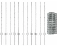 Euro tvoros su stulpu 25 x 0,8 m Galvanizuotas plienas