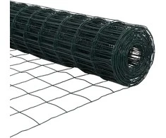 Eurų tvora su betono baze 25 x 0,6 m PVC dengtas plienas Žalia