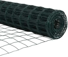 Eurų tvora su betono baze 50 x 0,6 m PVC dengtas plienas Žalia