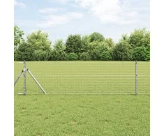Lauko Euro tvoros gruntinis tvirtinimas 25 x 0,6 m Sidabrinė