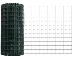 Euro tvora su smeigėmis 50 x 0,6 m PVC dengtas plienas Žalia