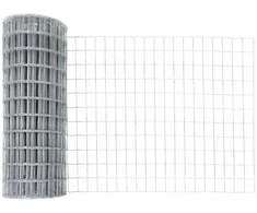 Lauko Euro tvora su smeigėmis 25 x 0,8 m Sidabrinė Tinklelis