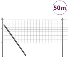 Euro tvoros žemės tvirtinimas 50 x 0,4 m PVC dengtas plienas