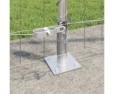 Lauko Euro tvoros su betono pagrindu 10 x 1,2 m Sidabrinė