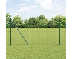 Tvora su stulpais Žalia 1,6 x 10 m Plienas ir PVC