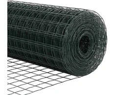 Tvora su stulpais Žalia 0,4 x 10 m Plienas ir PVC