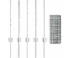 Euro tvoros su stulpu 10 x 0,6 m Galvanizuotas plienas