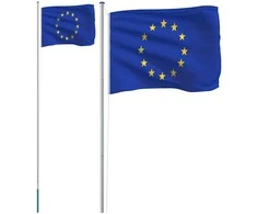 Europos Sąjungos vėliava su stiebu, aliuminis, 6,23m