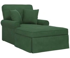 Sofa Faina su sijonu 3 pcs Džiunglių žalia Kordūrinis audinys