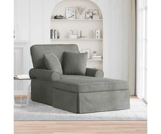 Sofa Faina su sijonu 3 pcs Šviesiai pilka Kordūrinis audinys