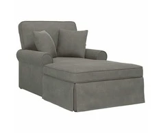 Sofa Faina su sijonu 3 pcs Šviesiai pilka Kordūrinis audinys