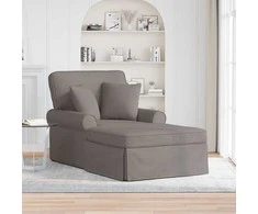 Sofa Faina su sijonu su pagalve su pagalve 3 pcs Tortora audinys