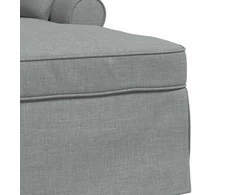 Sofa Faina su sijonu 3 vnt. Šviesiai pilka audinys 91 x 157 x 91 cm