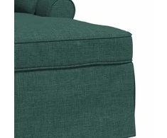 Sofa Faina su sijonu 3 vnt. Tamsiai žalia audinys 91 x 157 x 91 cm