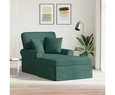 Sofa Faina su sijonu su pagalve 3 pcs Tamsiai žalia audinys