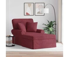 Sofa Faina su sijonu su pagalve 3 pcs Vyno raudona audinys
