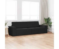 Sofa lova Juoda 245 x 78 x 77 cm audinys
