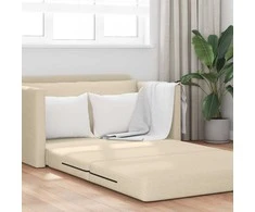 Sofa lova 110cm Kreminė audinys