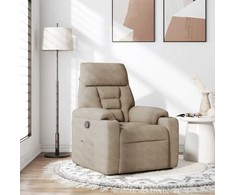 Fotelis Atlošiamas krėslas, taupe spalvos, mikropluošto audinys