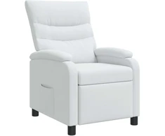 Fotelis Atsilošimas Balta Audinys