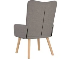 Fotelis krėslas Taupe 63 x 67 x 94 cm Audinys ir fanera
