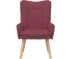 Fotelis krėslas Vyno raudona 63 x 67 x 94 cm Audinys ir fanera