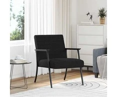 Fotelis krėslas Juoda 59 x 75 x 78 cm audinys