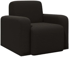 Fotelis Krėslas Juoda Bouclé