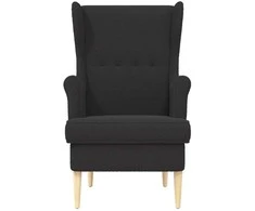 Fotelis Krėslas Juoda Audinys