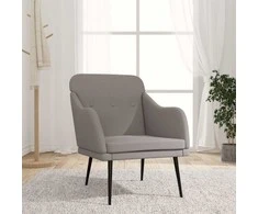 Fotelis Krėslas, taupe spalvos, 63x76x80cm, audinys
