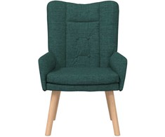 Fotelis krėslas Tamsiai žalia 63 x 67 x 94 cm Audinys ir fanera