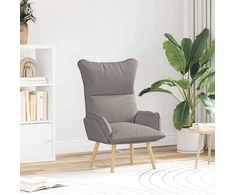 Fotelis krėslas Taupe 69 x 74 x 93 cm Audinys ir Fanera