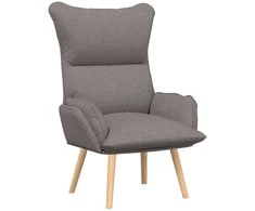 Fotelis krėslas Taupe 69 x 74 x 93 cm Audinys ir Fanera