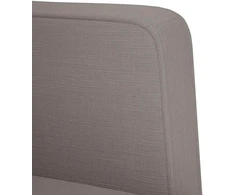 Fotelis Sofa-kėdė su porankiais, pilkai ruda, 53 cm, audinys