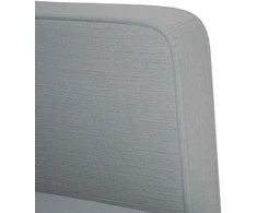 Fotelis Sofa-kėdė su porankiais, šviesiai pilka, 53 cm, audinys