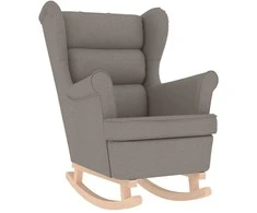 Fotelis Supama kėdė Taupe 74x90x102 cm Audinys