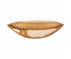 Fruit Bowl JEPARA Teak Brown 46 x 16 x 11 cm