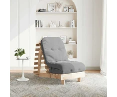 Futono sofa-lova su čiužiniu, 60x206x11cm, pušies masyvas