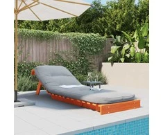 Futono sofa-lova su čiužiniu, vaško ruda, 70x206x11cm, pušis