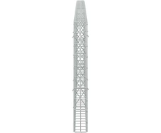 Gabionas su 3,5 mm viela ir 5x10 cm tinkleliu 400x10x100 cm
