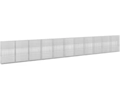 Gabionas su 3,5 mm viela ir 5x2,5 cm tinkleliu 1100x30x150 cm