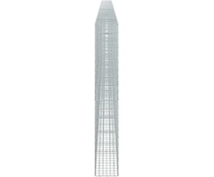 Gabionas su 5 mm Viela ir 5x10 cm Tinkleliu 950x30x200 cm
