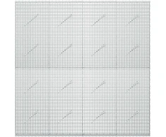 Gabionas su 5 mm viela ir 5x2,5 cm tinkleliu 200x10x200 cm