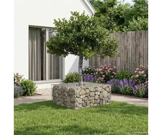 Gabioninė pakelta lova 100 x 100 x 40 cm Cinkuota plienas