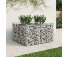 Gabioninė pakelta lova 100 x 100 x 60 cm Galvanizuotas plienas